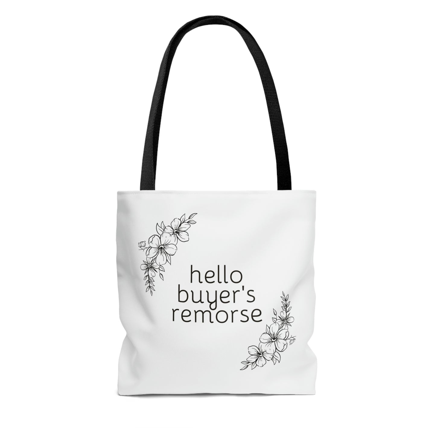 Buyer's Remorse Tote Bag (white)