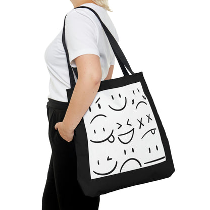 Everyday Expressions Tote Bag (black/white)