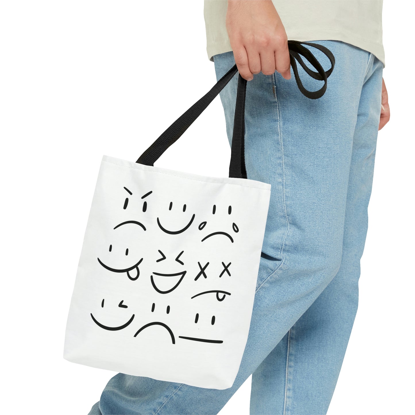 Everyday Expressions White Tote Bag