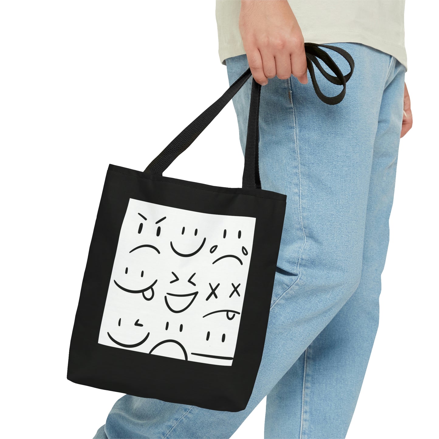 Everyday Expressions Tote Bag (black/white)