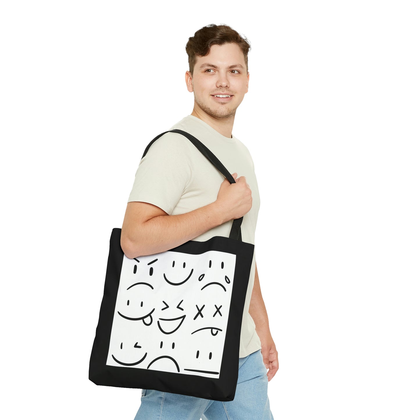 Everyday Expressions Tote Bag (black/white)