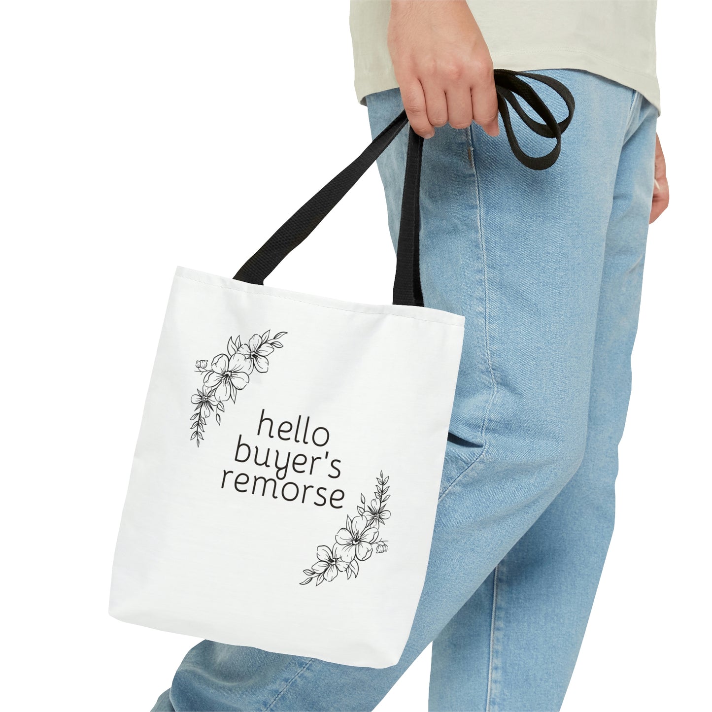 Buyer's Remorse Tote Bag (white)