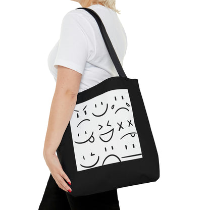 Everyday Expressions Tote Bag (black/white)