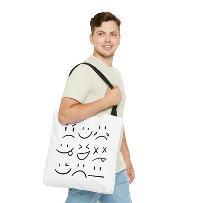 Everyday Expressions White Tote Bag