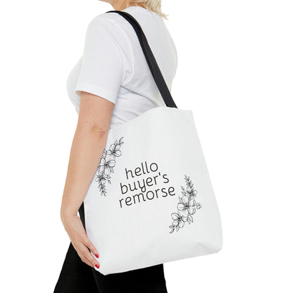 Buyer's Remorse Tote Bag (white)