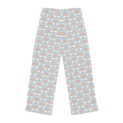 Rainbow Jersey Knit Pajama Pants - Kindly F**K Off (gray)