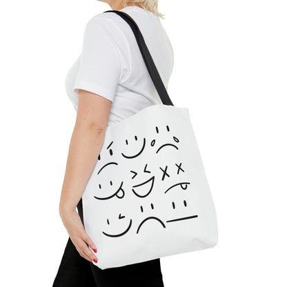 Everyday Expressions White Tote Bag